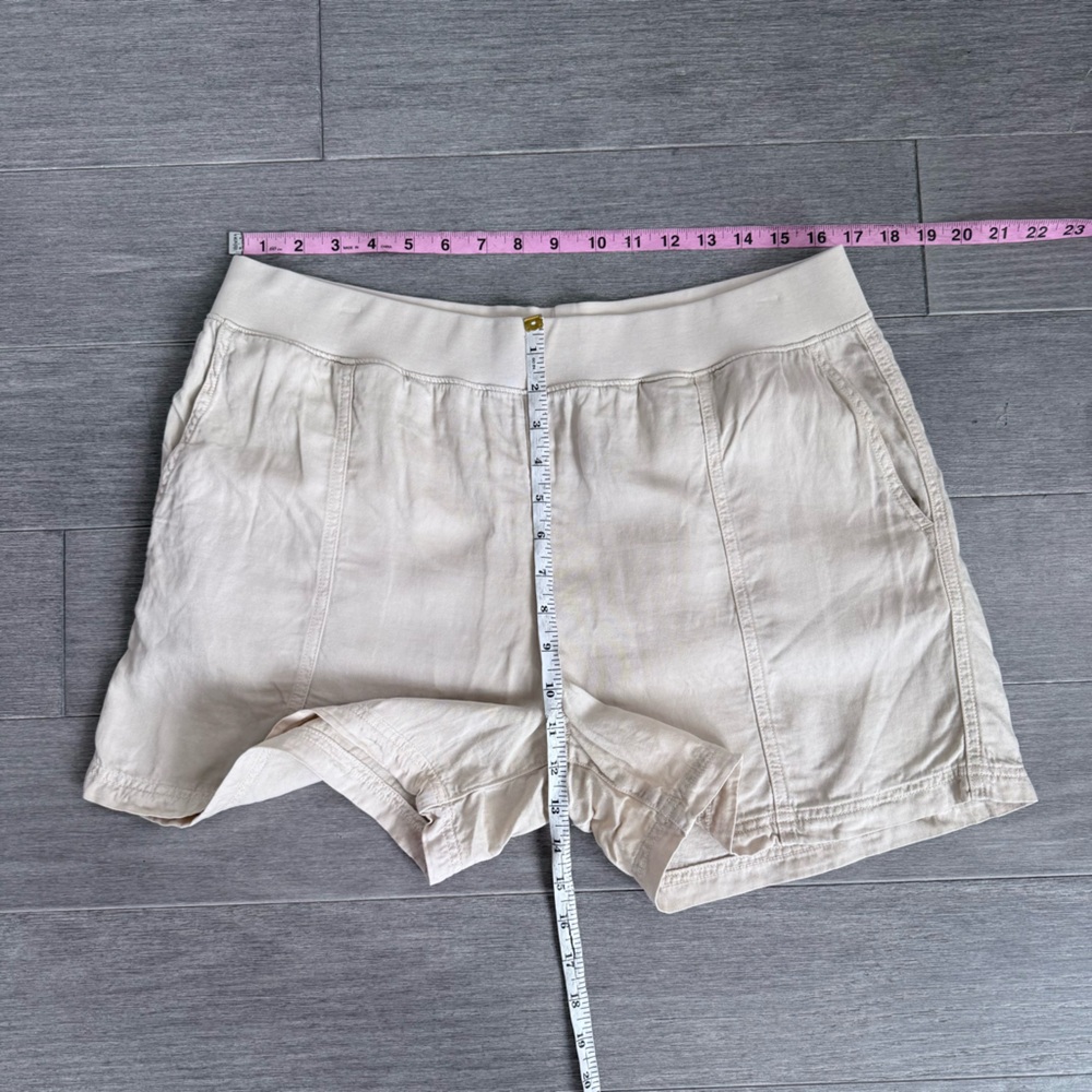 Faherty Arlie Day™ Short 4 in Safari Size L Large Linen Tencel Pull On Style - Picture 14 of 15